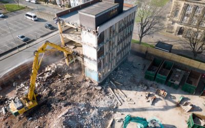 Wallasey Town Hall annexes start to come down