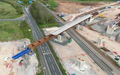 Delta Junction viaduct jacked into place