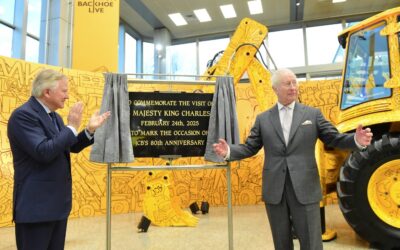 King drops in on JCB