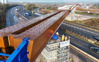 4,600-tonne viaduct slid over live motorway