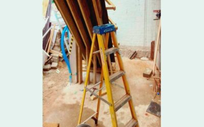 Construction company fined after step ladder fall