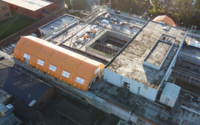 Blow-up tents speed work at the Royal Bolton