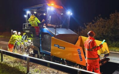 Electric paver debuts on A47