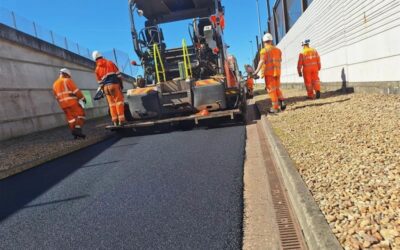 Heidelberg lays sustainable asphalt at Eurotunnel