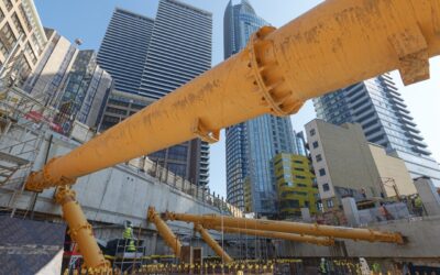 Support installed for Canary Wharf basement
