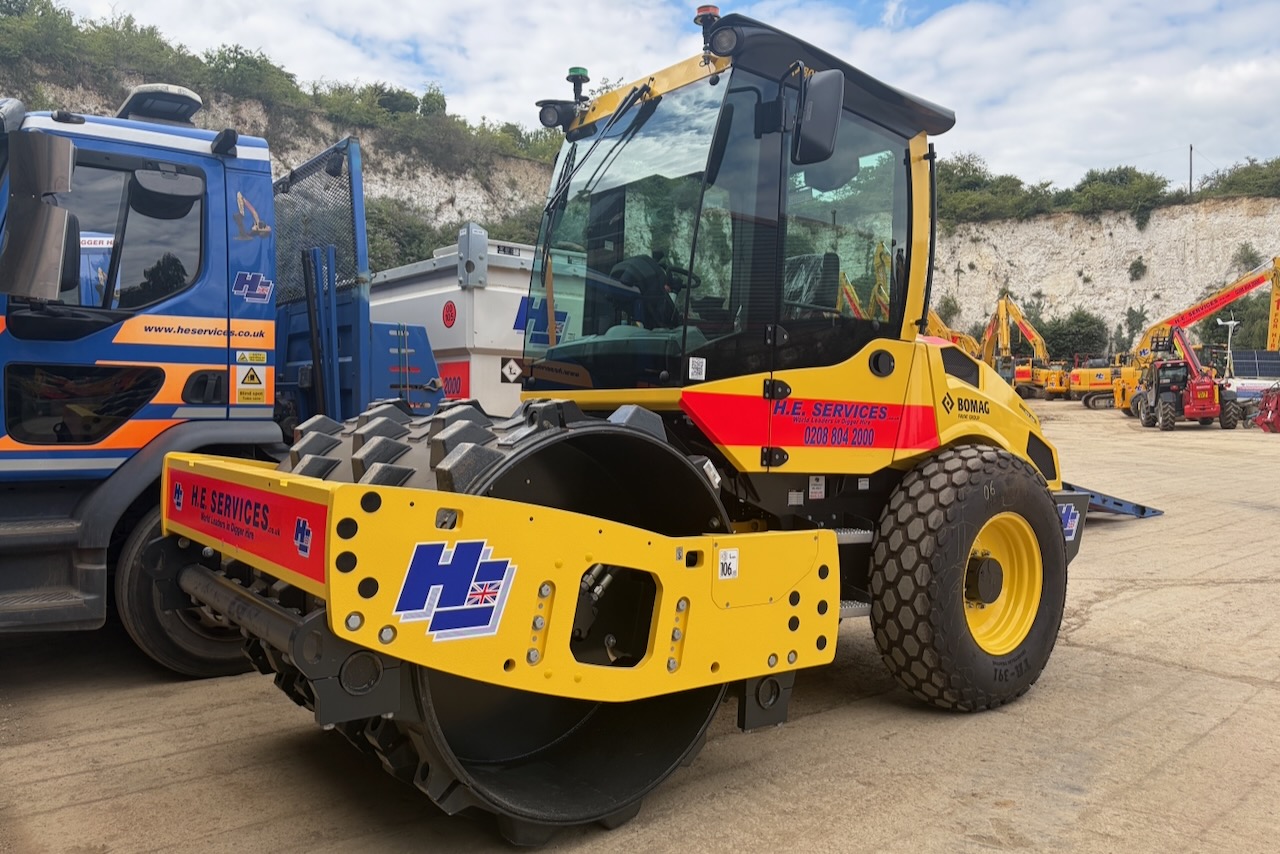 H. E. Services adds Bomag rollers