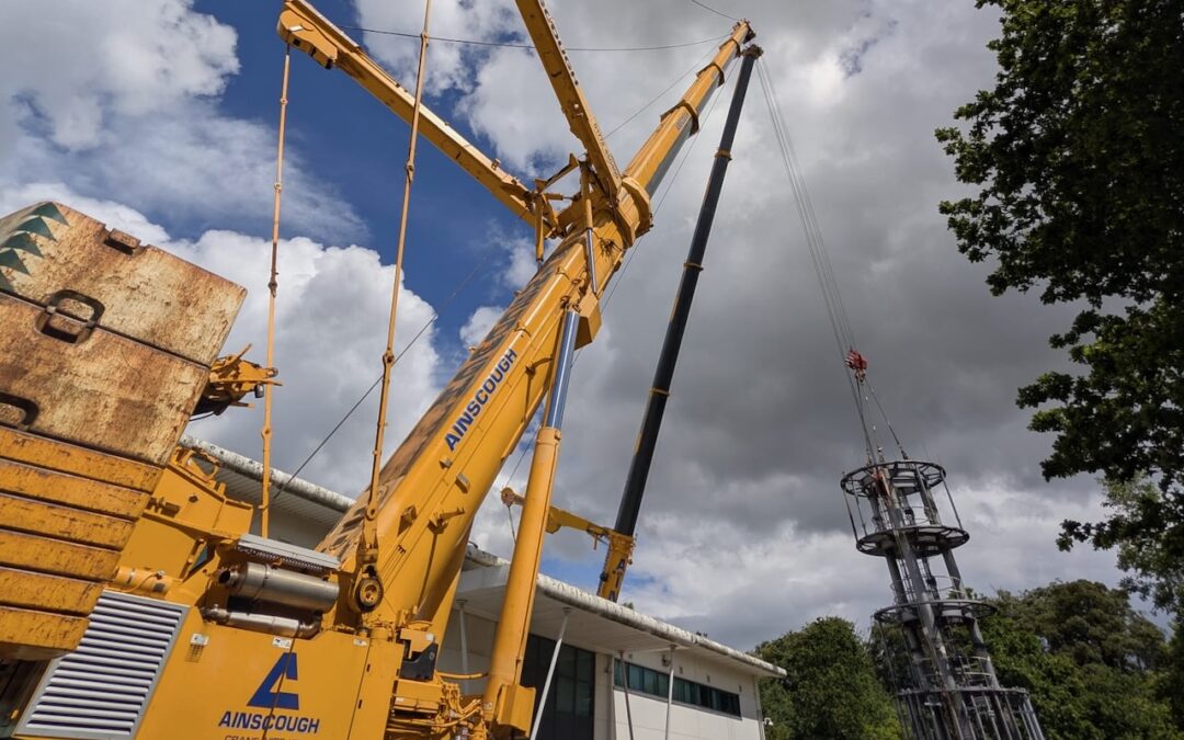 Ainscough hangs up, puts down phone mast