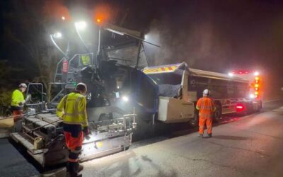 Eurovia trials electric paver