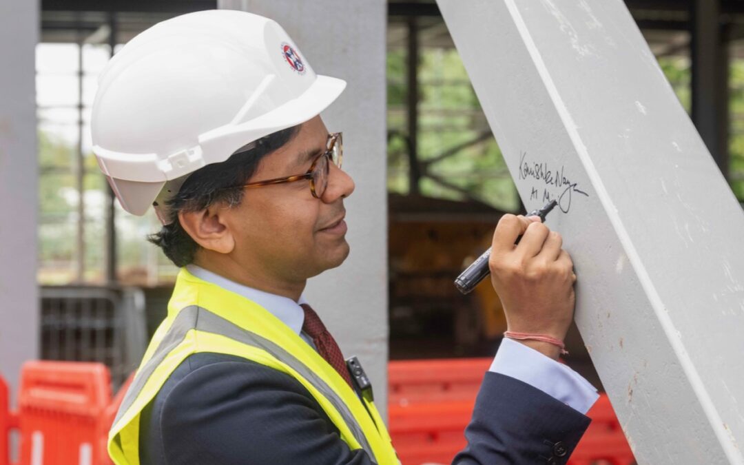 Steel complete on supercomputer building
