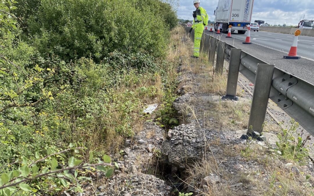 National Highways, MJ Church start on M4 landslip